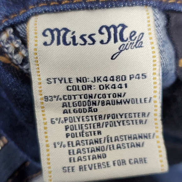 Miss Me JK4480P45 braided belt cuffed capri jeans size 14 - Picture 4 of 14
